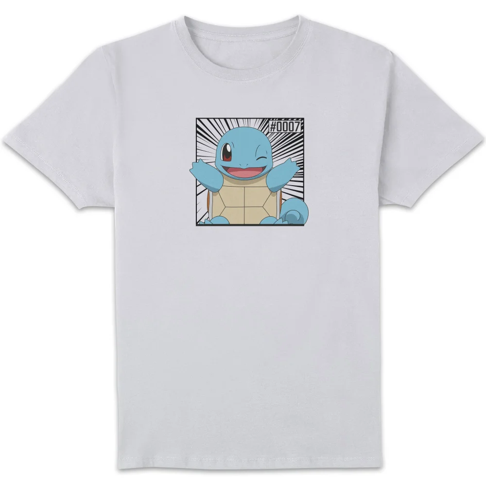 Pokémon Pokédex Schiggy #0007 T-Shirt - Weiß - S Bild 1