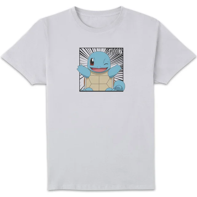 Pokémon Pokédex Schiggy #0007 T-Shirt - Weiß
