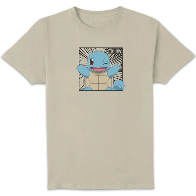 Pokémon Pokédex Schiggy #0007 T-Shirt - Creme