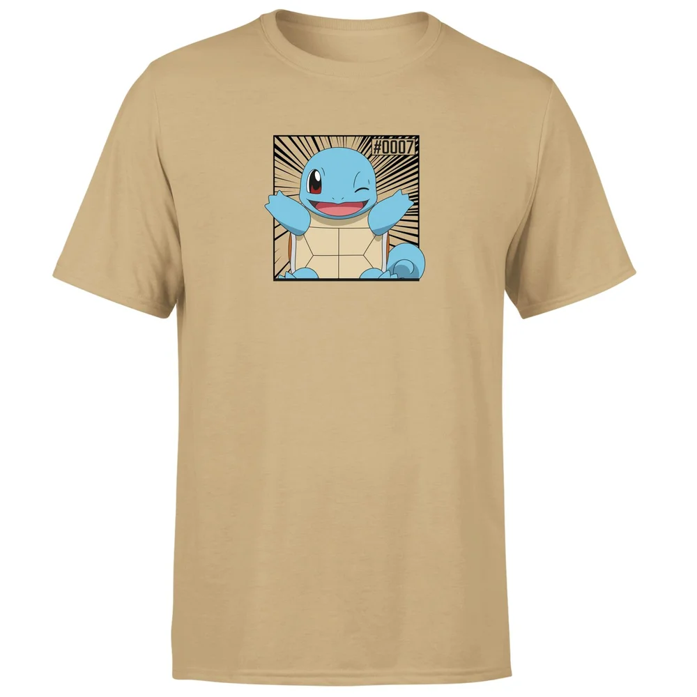 Pokémon Pokédex Schiggy #0007 T-Shirt - Tan - L Bild 1