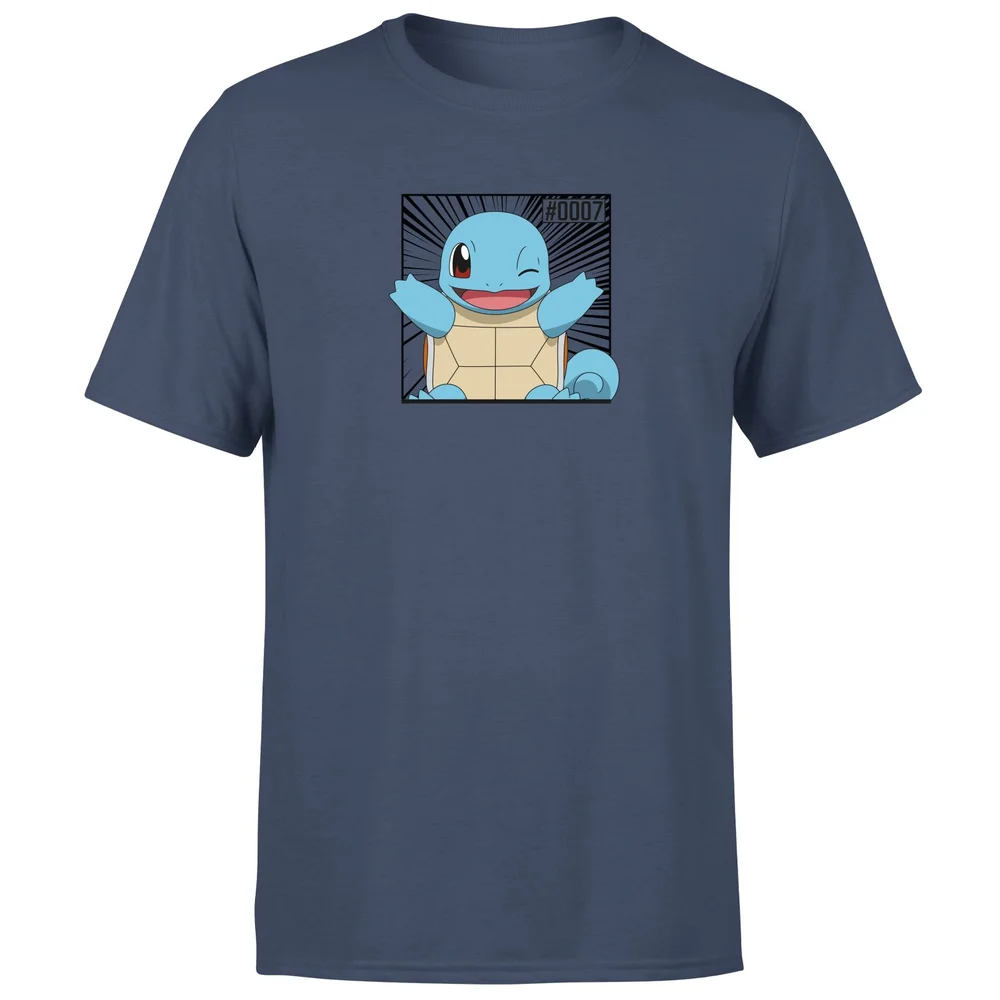 Pokémon Pokédex Schiggy #0007 T-Shirt - Navy - S Bild 1