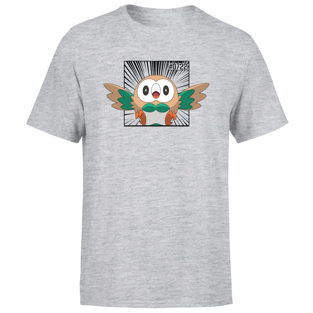 Pokemon Rowlet Men's T-Shirt - Grey - S Bild 1