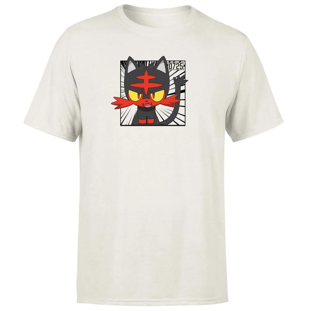 Pokemon Litten Men's T-Shirt - Cream - L Bild 1
