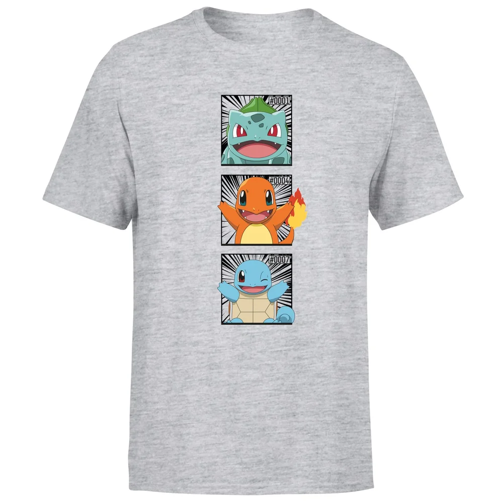 Pokemon Generation 1 Starters Men's T-Shirt - Grey - S Bild 1