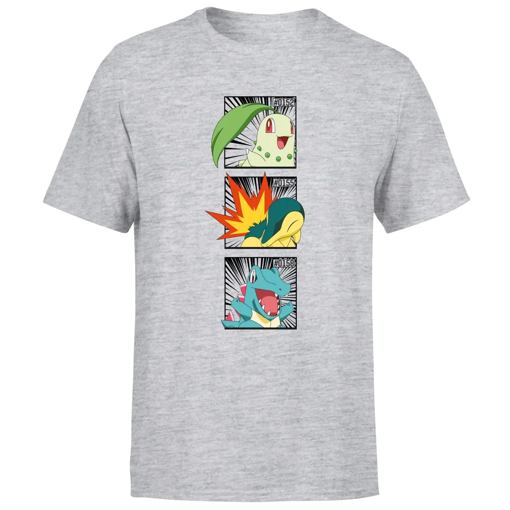 Pokemon Generation 2 Starters Men's T-Shirt - Grey - S Bild 1