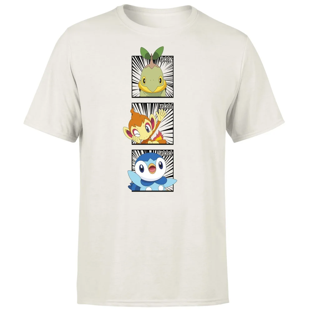 Pokemon Generation 4 Starters Men's T-Shirt - Cream - L Bild 1