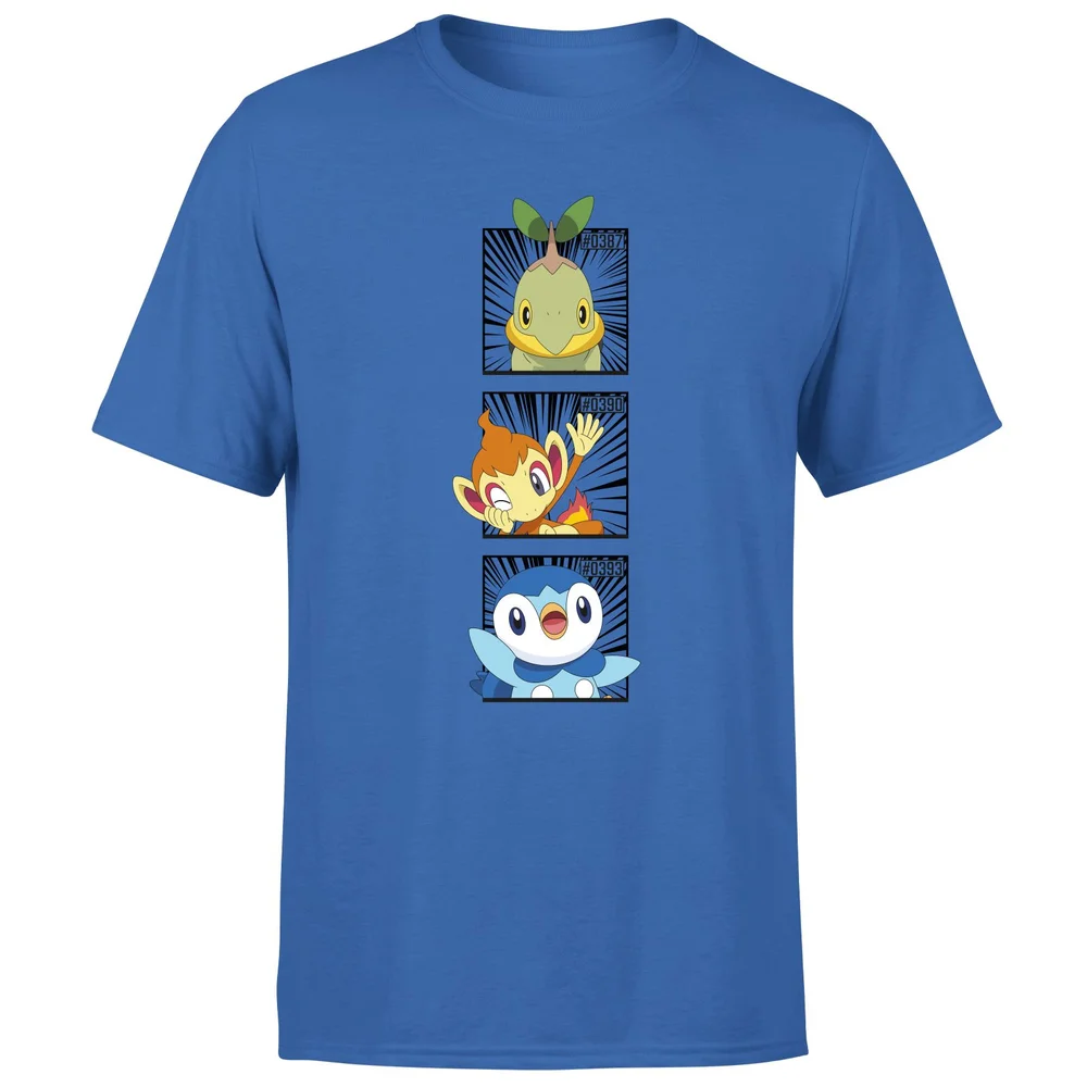 Pokemon Generation 4 Starters Men's T-Shirt - Blue - S Bild 1