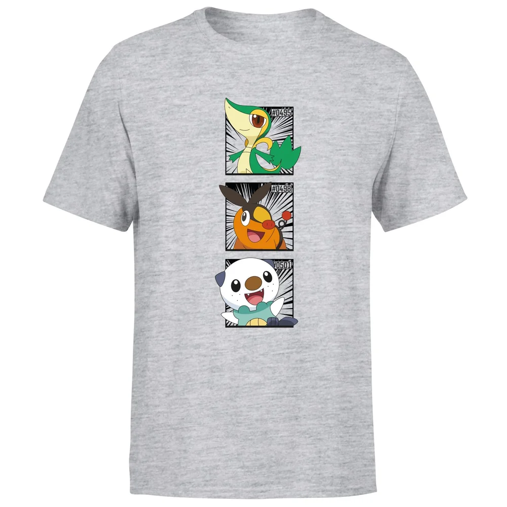 Pokemon Generation 5 Starters Men's T-Shirt - Grey - S Bild 1