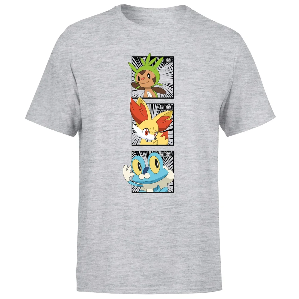 Pokemon Generation 6 Starters Men's T-Shirt - Grey - S Bild 1