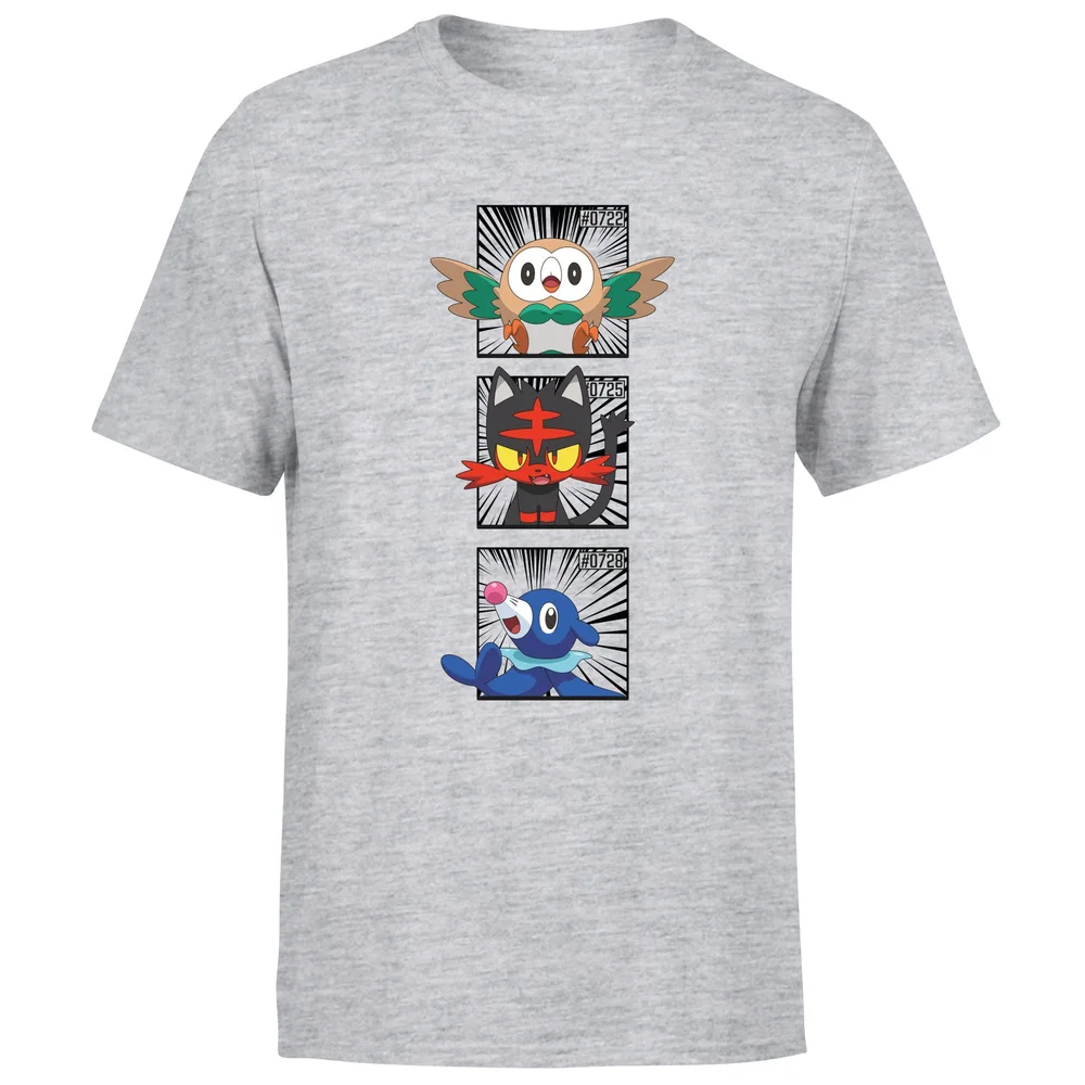 Pokemon Generation 7 Starters Men's T-Shirt - Grey - S Bild 1