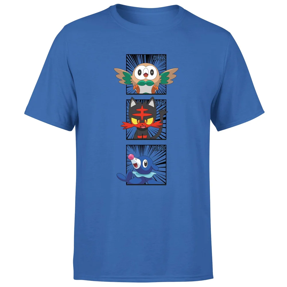Pokemon Generation 7 Starters Men's T-Shirt - Blue - S Bild 1