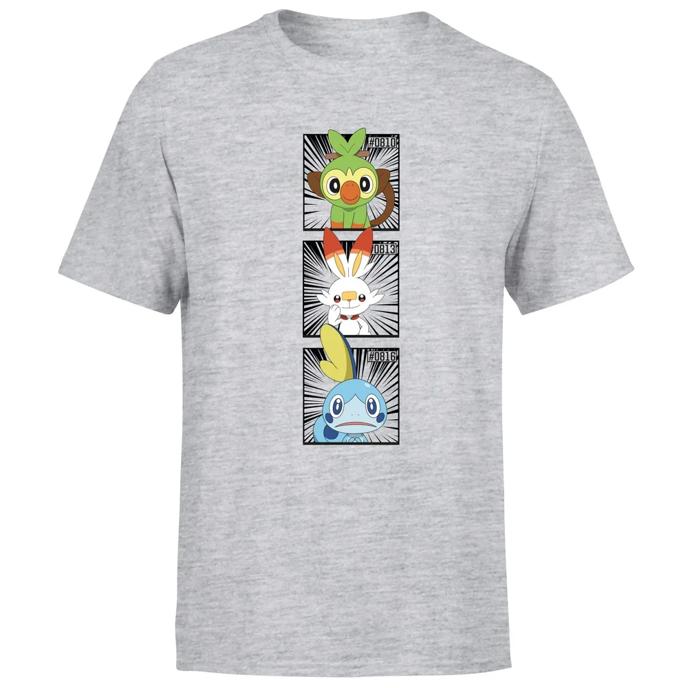 Pokemon Generation 8 Starters Men's T-Shirt - Grey - S Bild 1