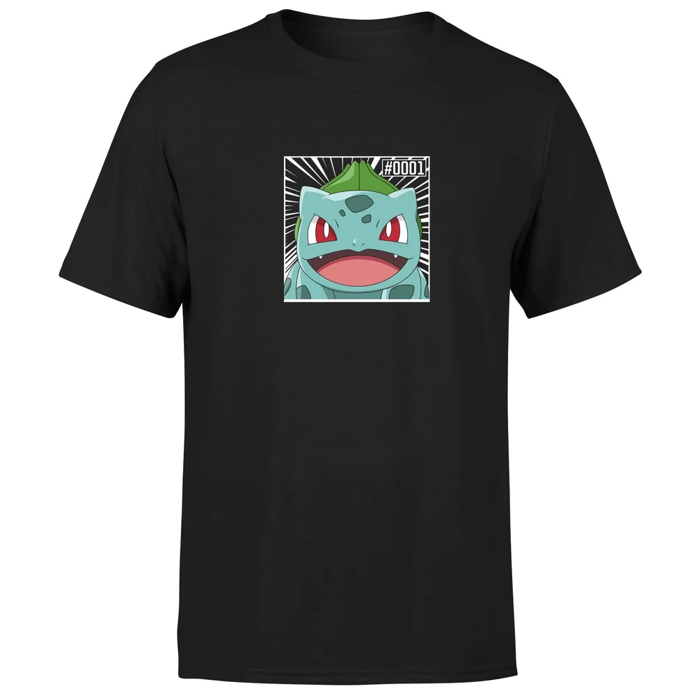 Pokémon Pokédex Bisasam #0001 T-Shirt - Schwarz - S Bild 1