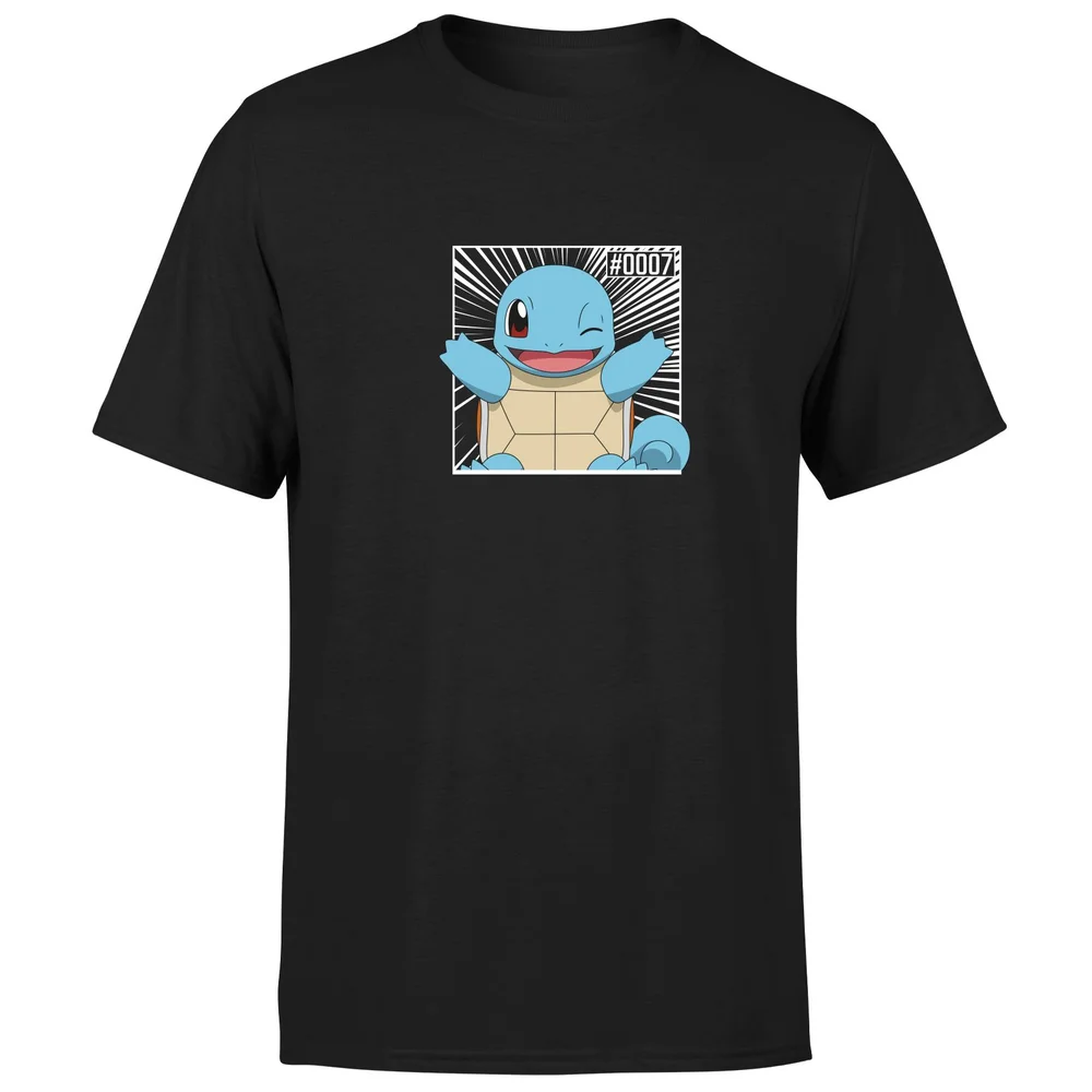 Pokémon Pokédex Schiggy #0007 T-Shirt - Schwarz - S Bild 1