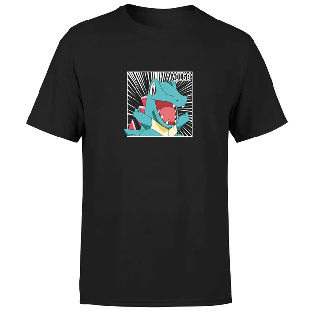 Pokemon Totodile Men's T-Shirt - Black