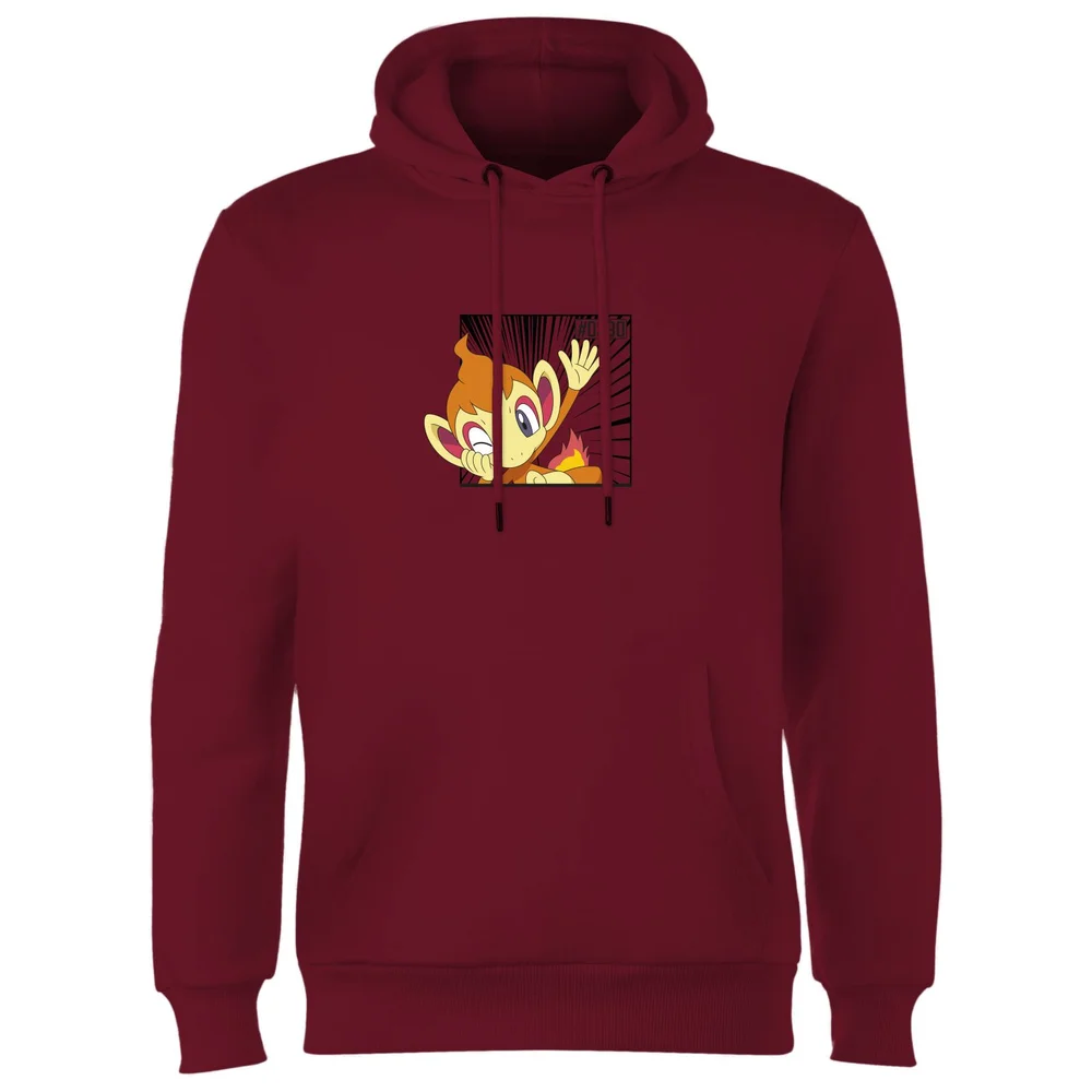 Pokemon Chimchar Hoodie - Burgundy - S Bild 1