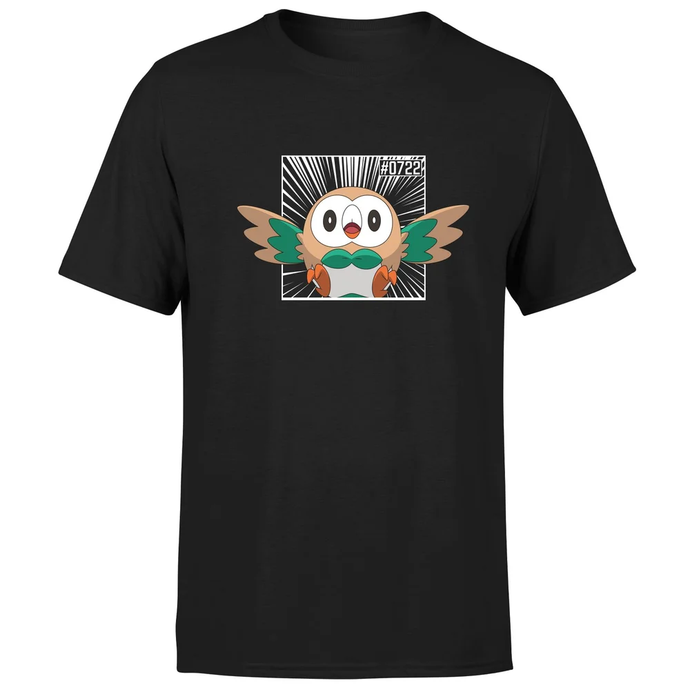Pokemon Rowlet Men's T-Shirt - Black - S Bild 1
