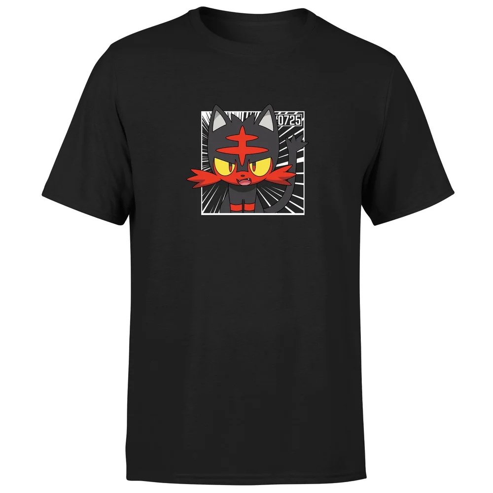 Pokemon Litten Men's T-Shirt - Black - S Bild 1