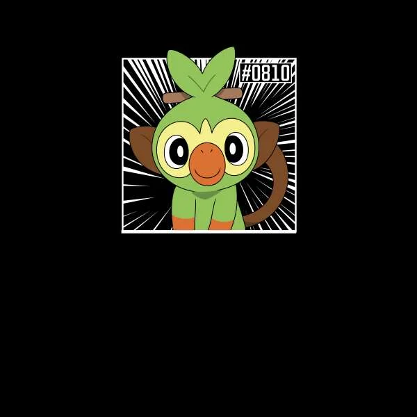 Pokemon Grookey Men's T-Shirt - Black