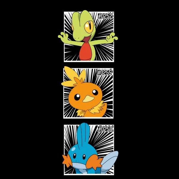 Pokemon Generation 3 Intro Men's T-Shirt - Black