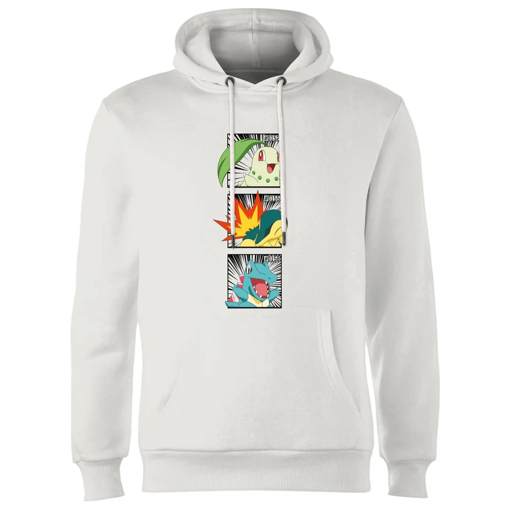 Pokemon Generation 2 Starters Hoodie - White - S Bild 1