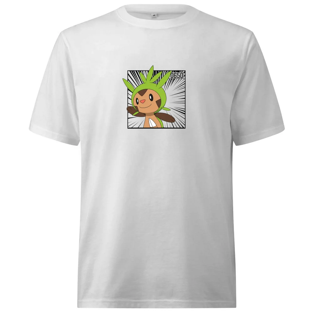Pokemon Chespin Oversized Heavyweight T-Shirt - White - XS Bild 1