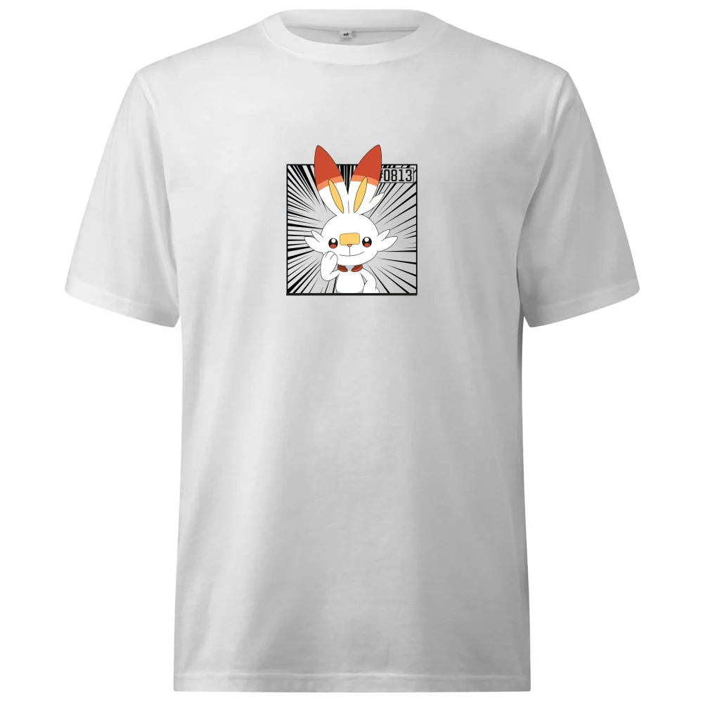 Pokemon Scorbunny Oversized Heavyweight T-Shirt - White - XS Bild 1