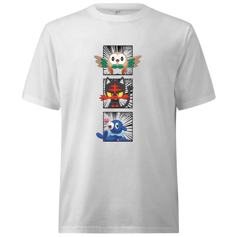 Pokemon Generation 7 Starters Oversized Heavyweight T-Shirt - White - XS Bild 1