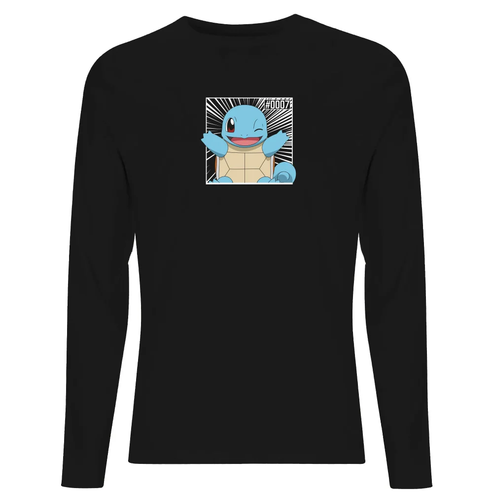 Pokémon Pokédex Schiggy #0007 Langärmeliges T-Shirt - Schwarz - S Bild 1
