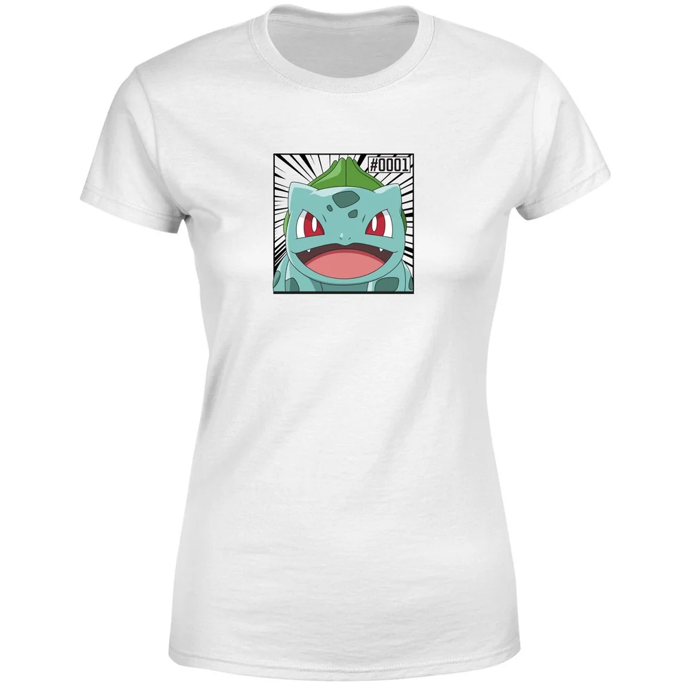 Pokémon Pokédex Bisasam #0001 Frauen T-Shirt - Weiß - XS Bild 1
