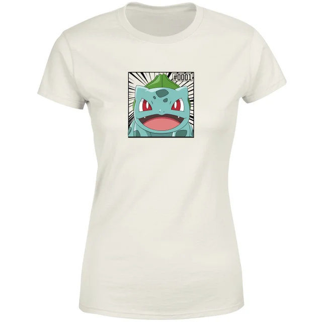Pokémon Pokédex Bisasam #0001 Frauen T-Shirt - Creme