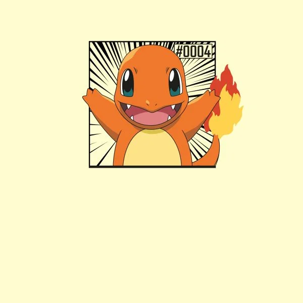 Pokémon Pokédex Glumanda #0004 Frauen T-Shirt - Creme