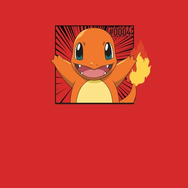 Pokémon Pokédex Glumanda #0004 Frauen T-Shirt - Rot