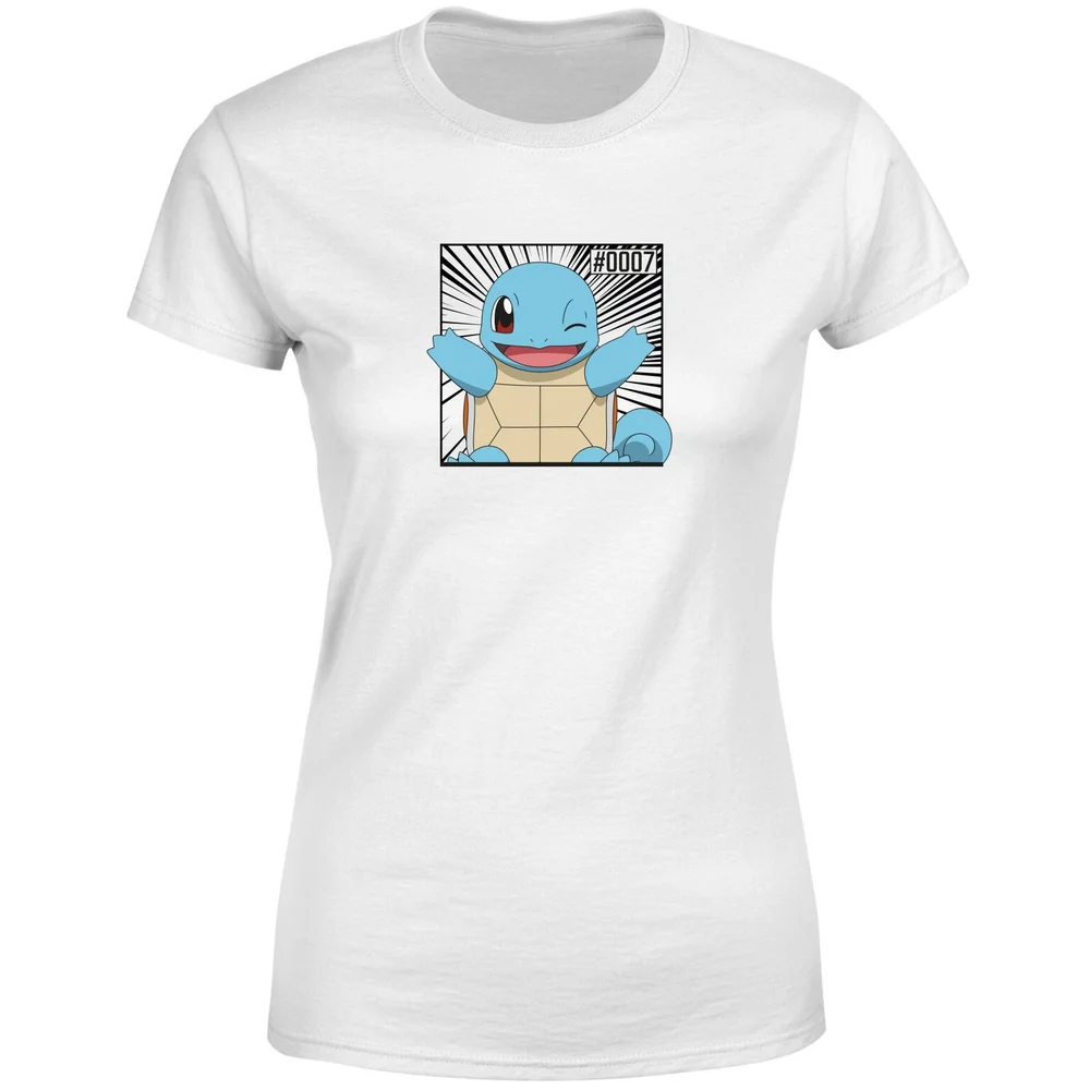 Pokémon Pokédex Schiggy #0007 Frauen T-Shirt - Weiß - XS Bild 1