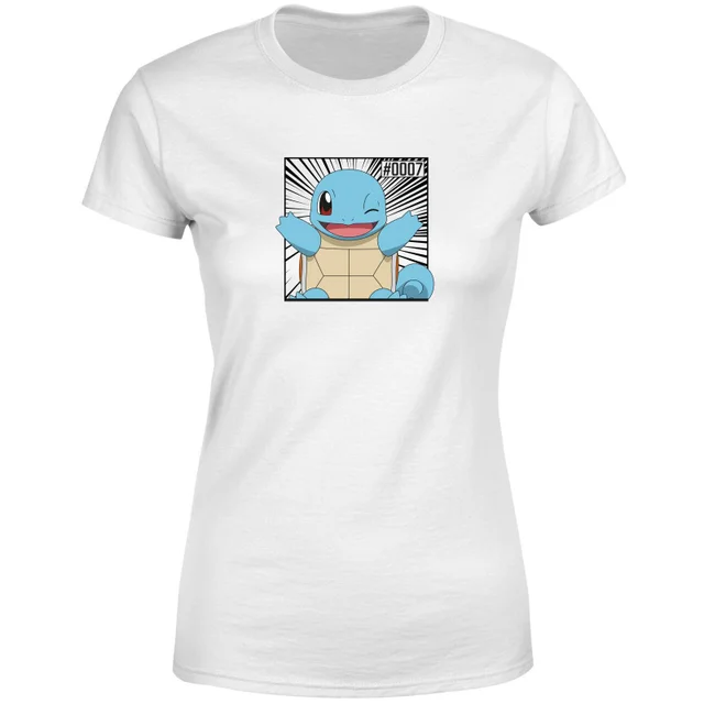 Pokémon Pokédex Schiggy #0007 Frauen T-Shirt - Weiß