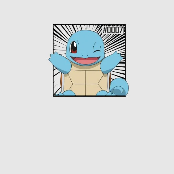 Pokémon Pokédex Schiggy #0007 Frauen T-Shirt - Grau