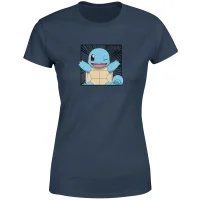 Pokémon Pokédex Schiggy #0007 Frauen T-Shirt - Navy