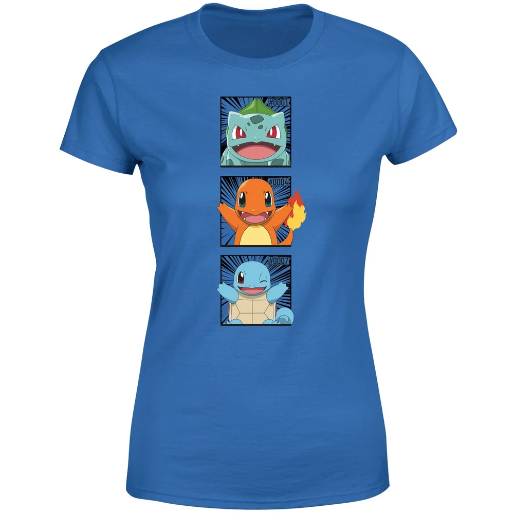 Pokemon Generation 1 Starters Women's T-Shirt - Blue - XS Bild 1