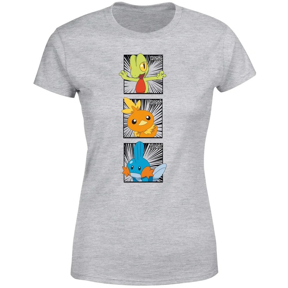 Pokemon Generation 3 Starters Women's T-Shirt - Grey - XS Bild 1