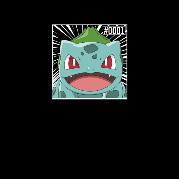 Pokémon Pokédex Bisasam #0001 Frauen T-Shirt - Schwarz