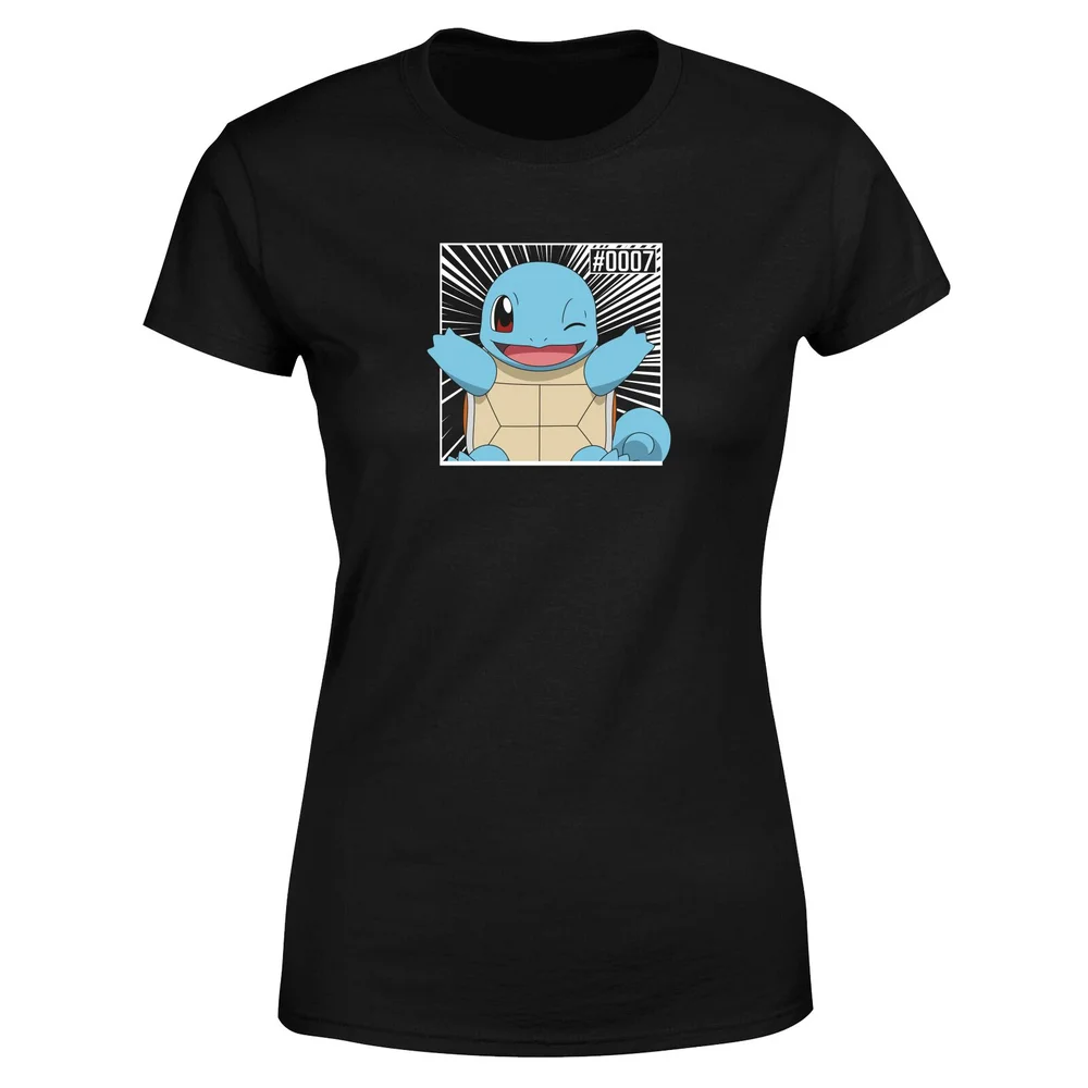 Pokémon Pokédex Schiggy #0007 Frauen T-Shirt - Schwarz - XS Bild 1