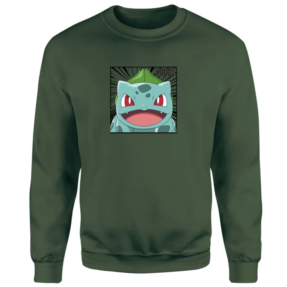 Pokémon Pokédex Bisasam #0001 Sweatshirt - Green - S Bild 1