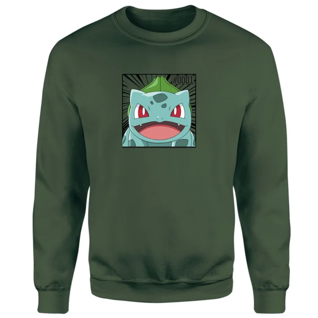 Pokémon Pokédex Bisasam #0001 Sweatshirt - Green