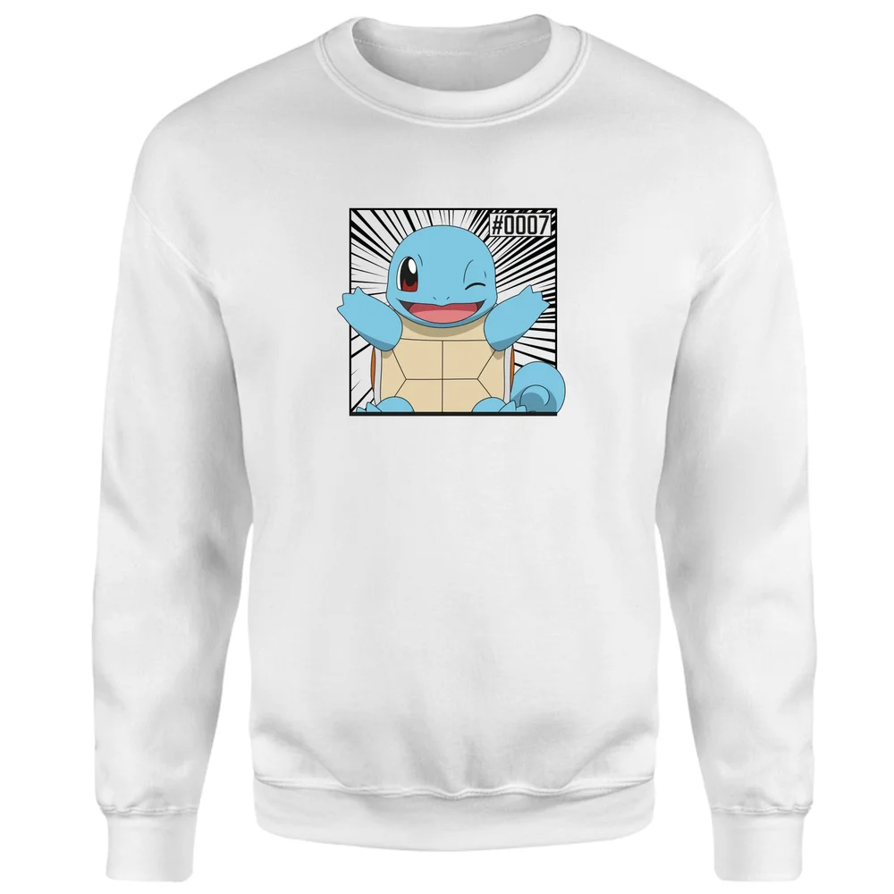 Pokémon Pokédex Schiggy #0007 Sweatshirt - Weiß - S Bild 1