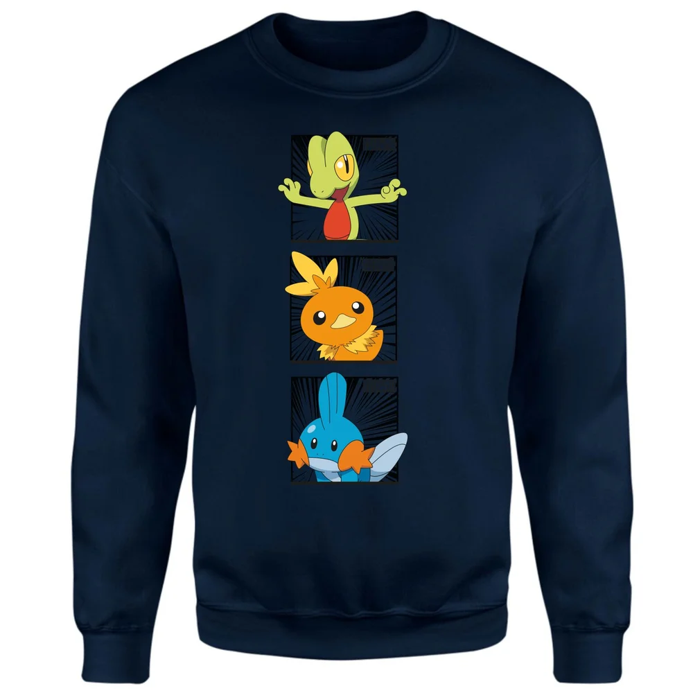 Pokemon Generation 3 Starters Sweatshirt - Navy - S Bild 1