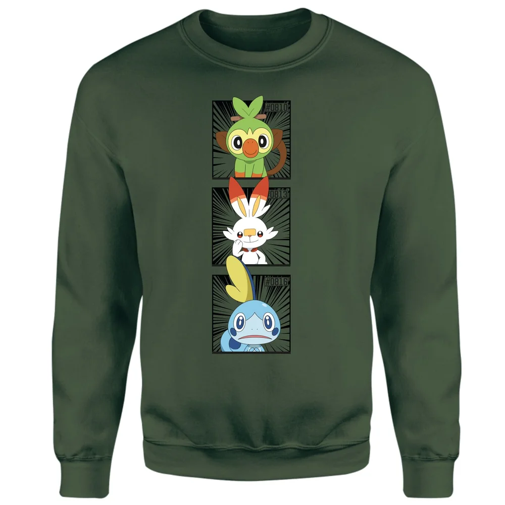 Pokemon Generation 8 Starters Sweatshirt - Green - S Bild 1