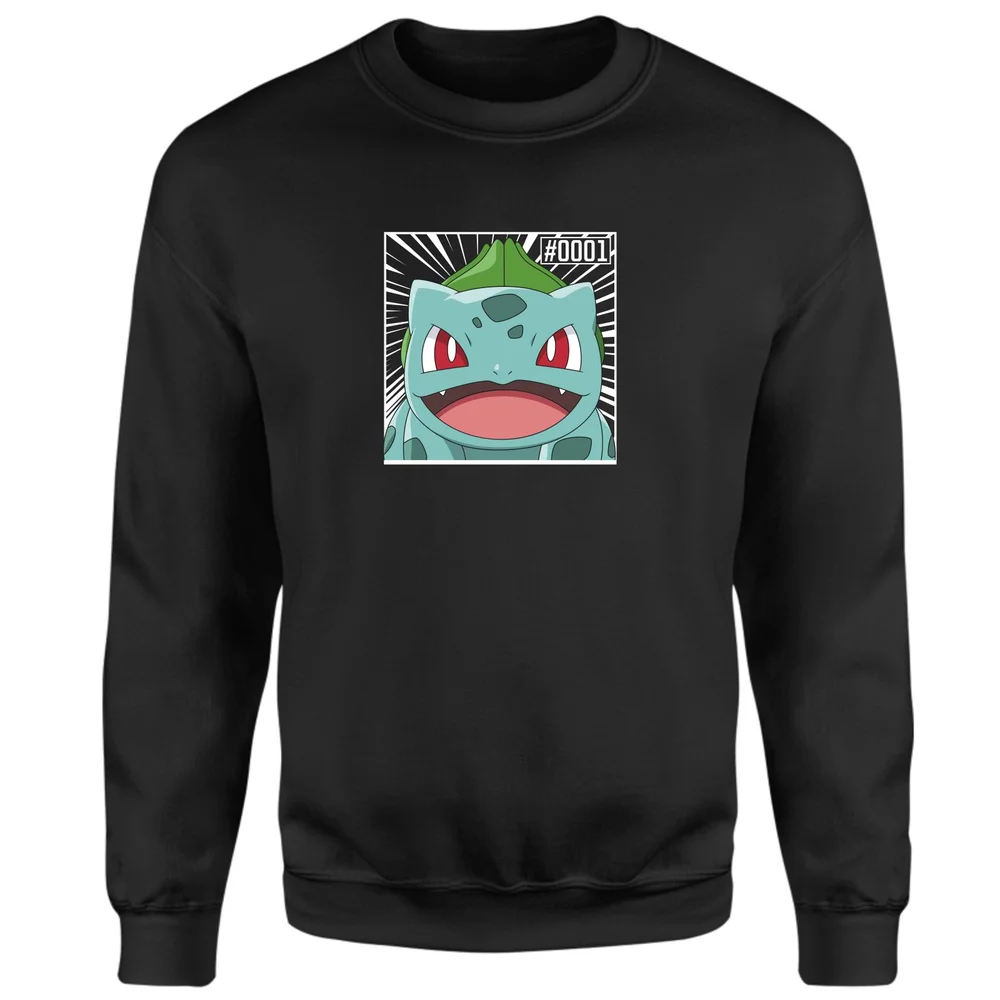Pokémon Pokédex Bisasam #0001 Sweatshirt - Schwarz - S Bild 1