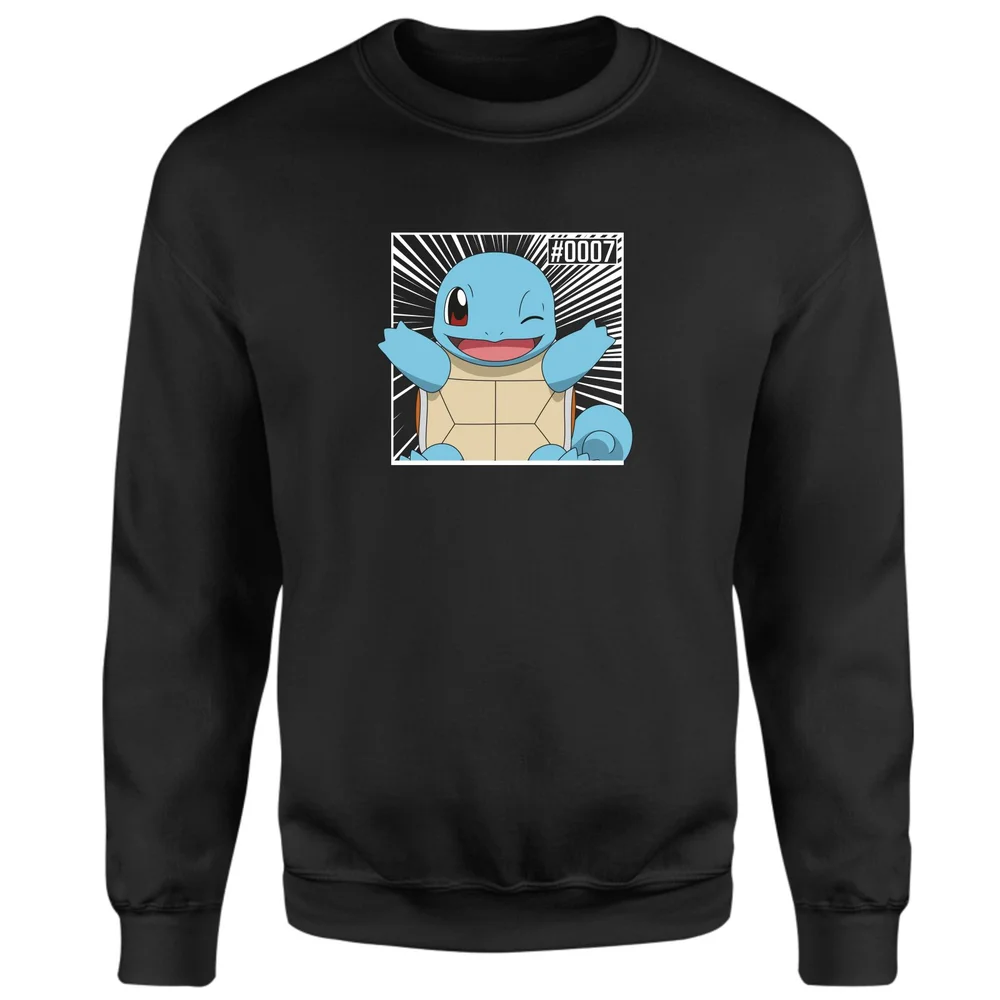 Pokémon Pokédex Schiggy #0007 Sweatshirt - Schwarz - S Bild 1