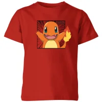 Pokémon Pokédex Glumanda #0004 Kinder T-Shirt - Rot