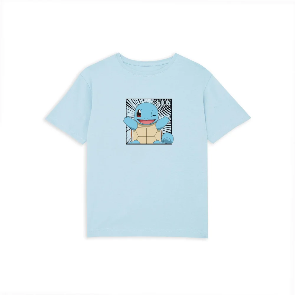 Pokémon Pokédex Schiggy #0007 Kinder T-Shirt - Blau - 3-4 Jahre Bild 1